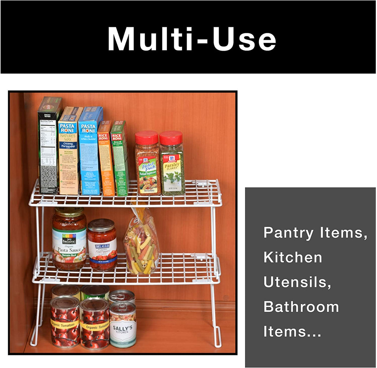 Medium Stacking Cabinet Shelf Rack